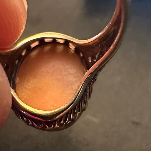 Vintage Gold Ring Lot – 14K Opal Cluster & Cameo Ring Estate Jewelry - Picture 11 of 13